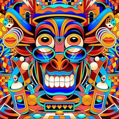 Une peinture optimiste de David Oku Une peinture optimiste de David Oku