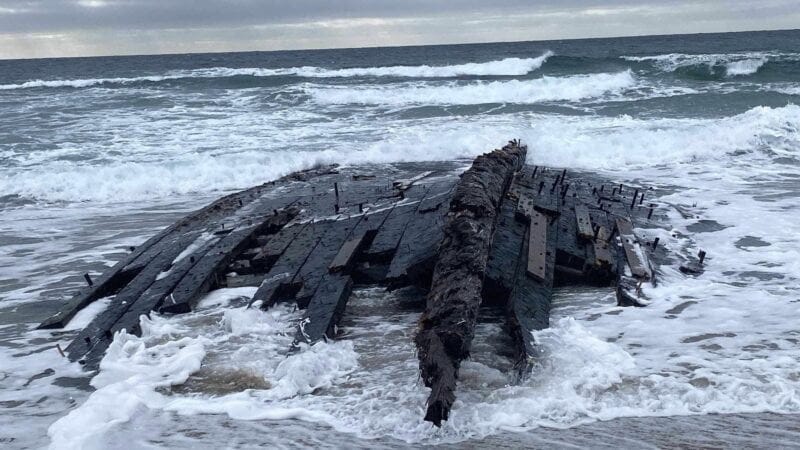 Old shipwreck washes up in Cape Ray Newfoundland, Canada. : r/Shipwrecks