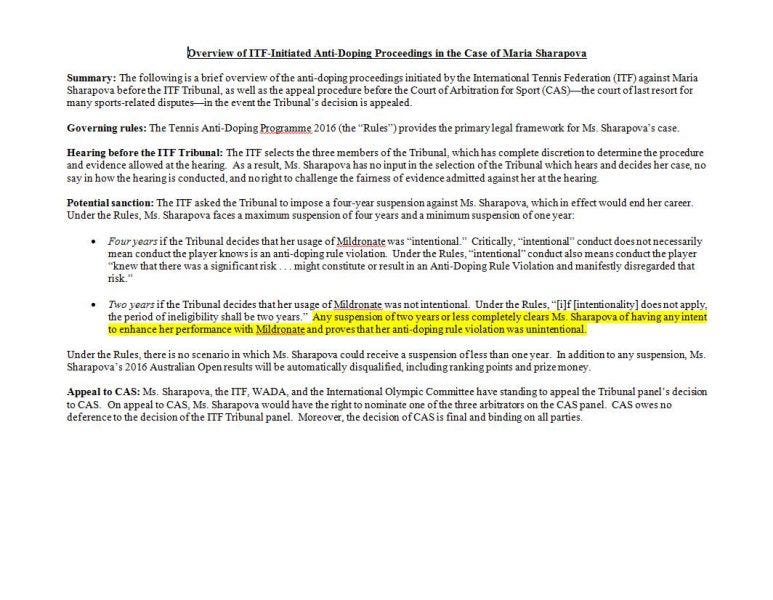 sharapova document 1 sharapova document 1