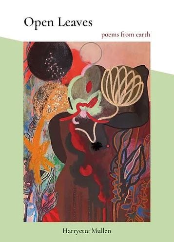 Open Leaves cover with abstract floral artwork by Tiffanie Delune