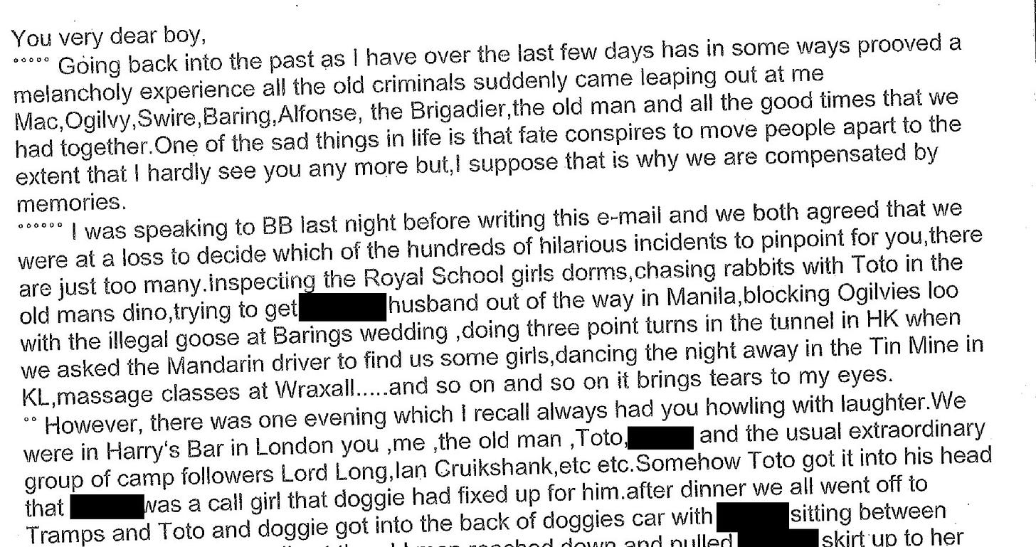 Note from a 50th birthday book sent to Jeffrey Epstein.