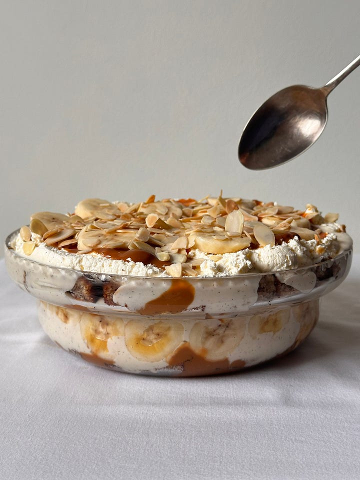 Banoffee trifle photos