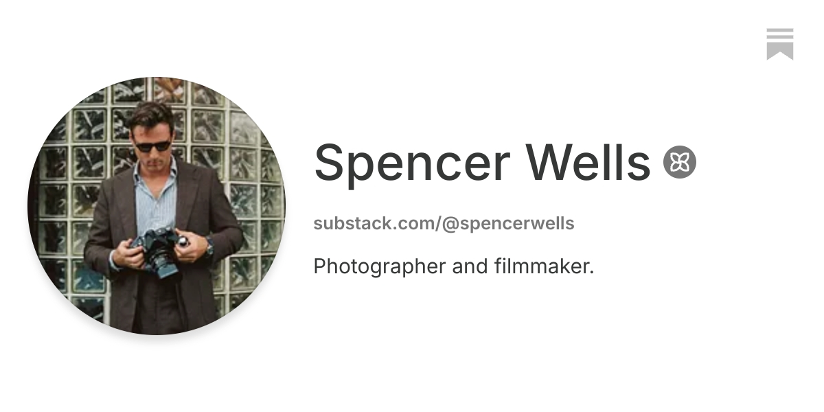 Spencer Wells | Substack