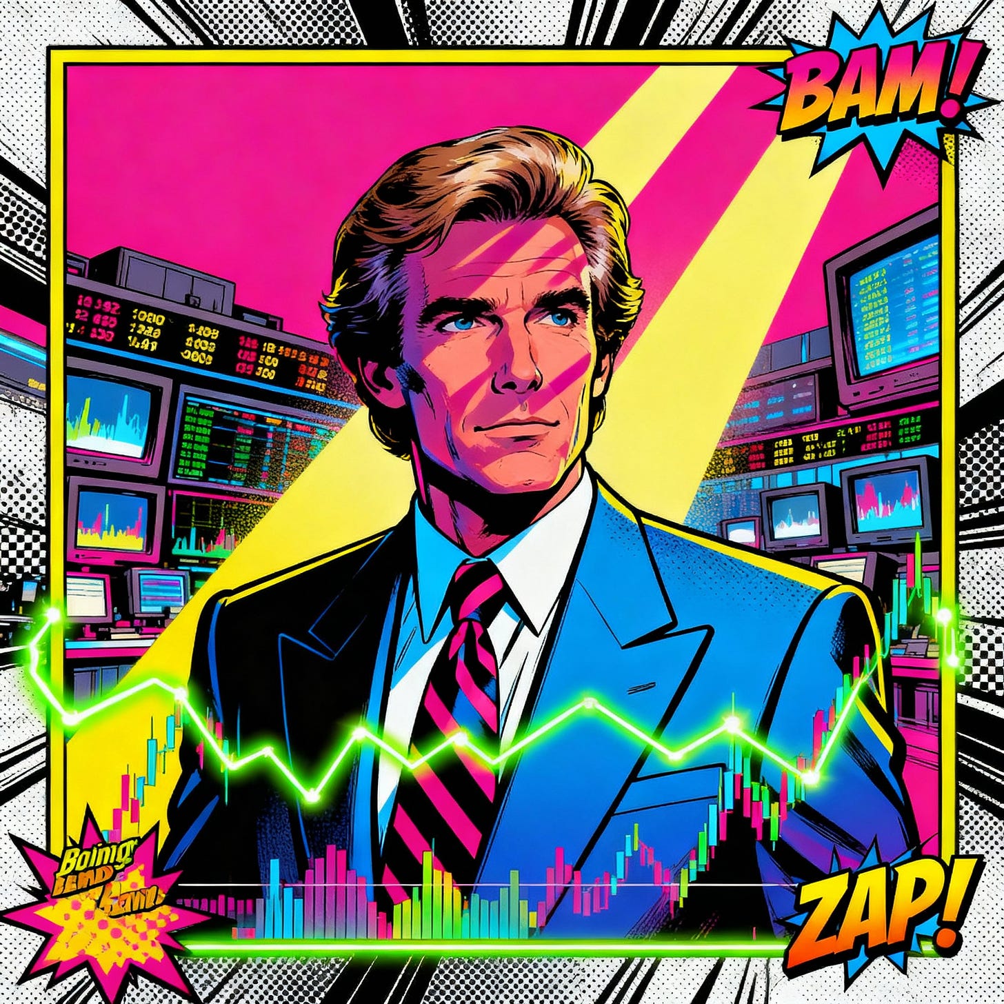 Portrait de John Bollinger créateur des Bandes de Bollinger dans les années 1980