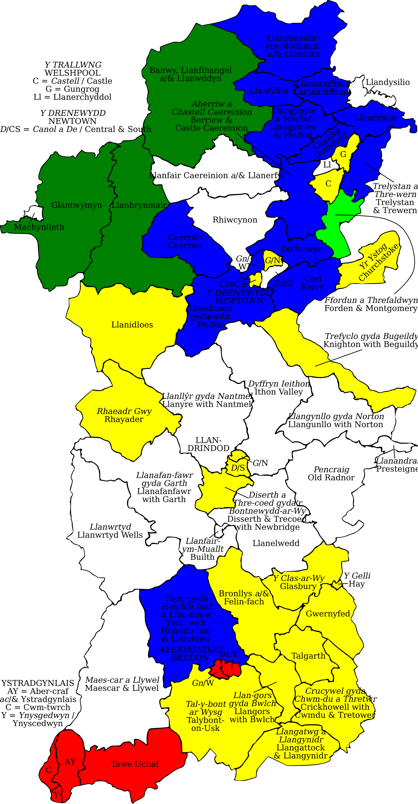 Powys, 2022