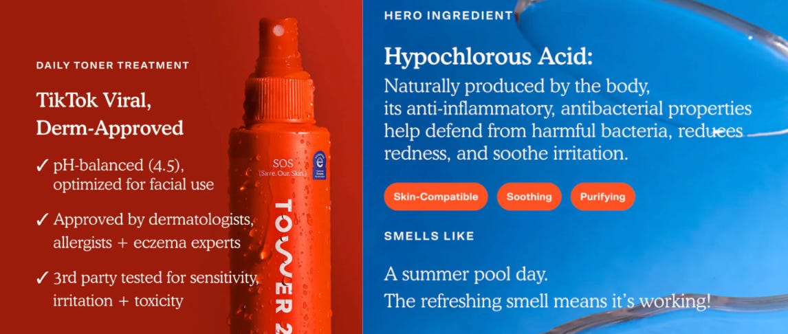 ower28 SOS Spray for post-workout acne prevention