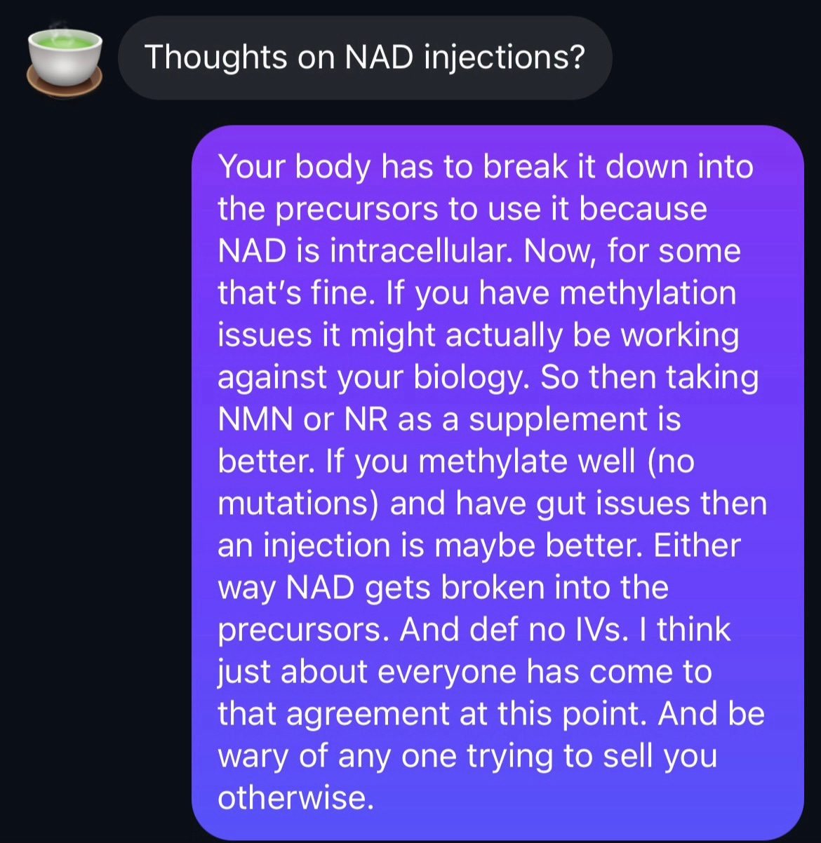 Why Are You Injecting NAD?? - by Rory Uphold