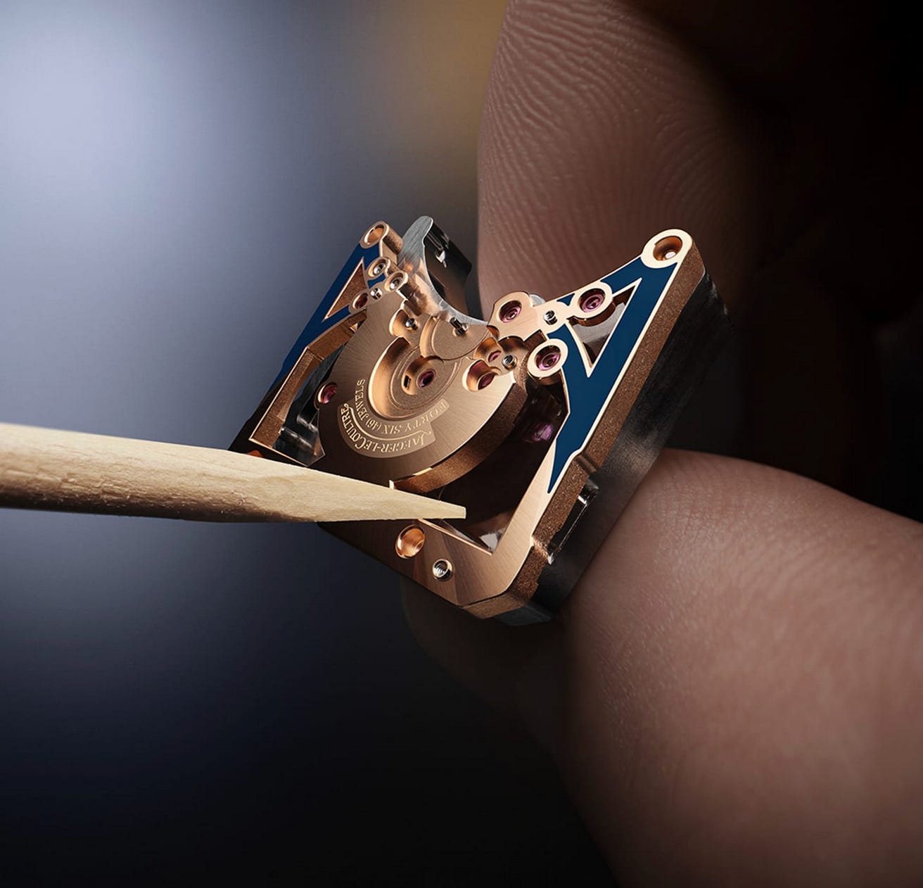 Caption: A beveling moment at Jaeger Lecoultre.