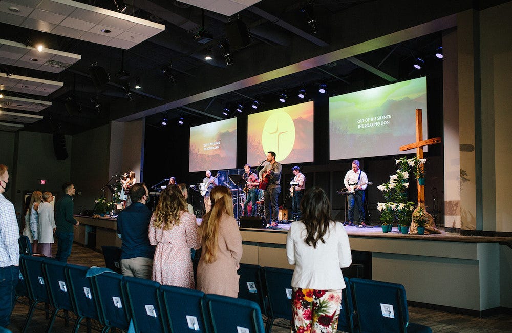 First Easter in church