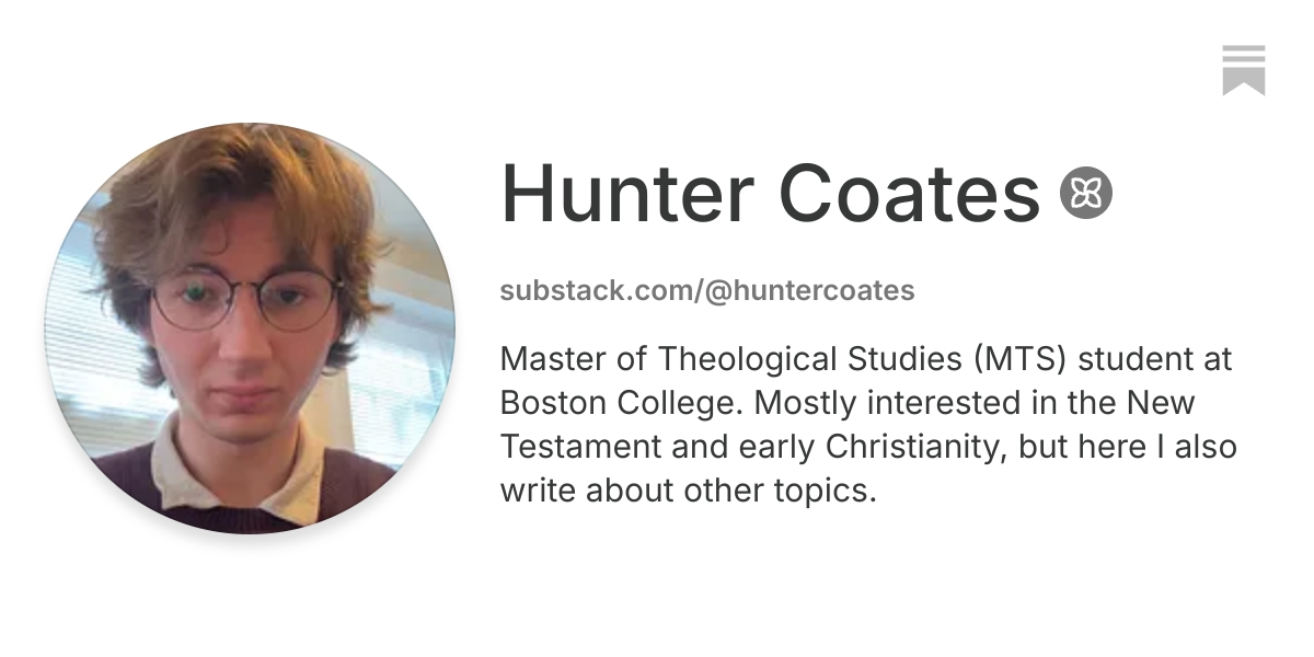 Hunter Coates | Substack