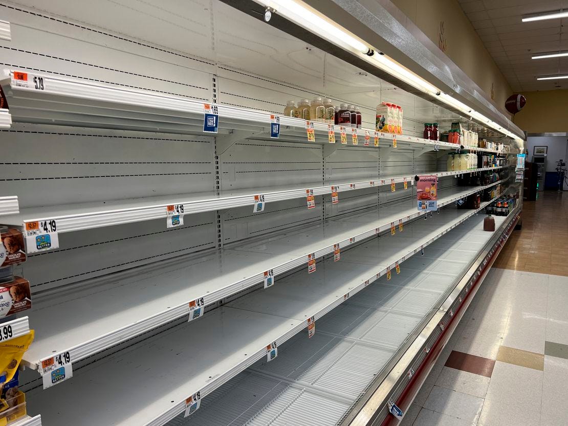 Grocery stores are struggling to stock their empty shelves | CNN Business