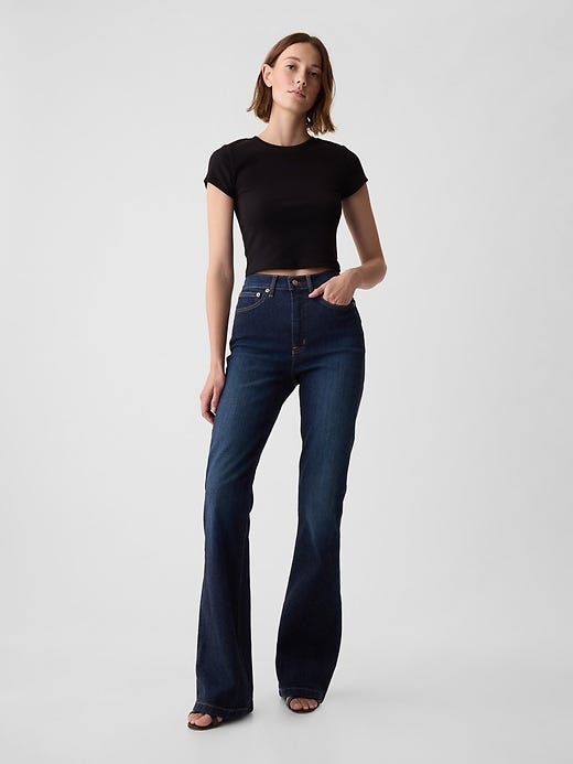Image number 1 showing, High Rise '70s Flare Jeans Image number 1 showing, High Rise '70s Flare Jeans