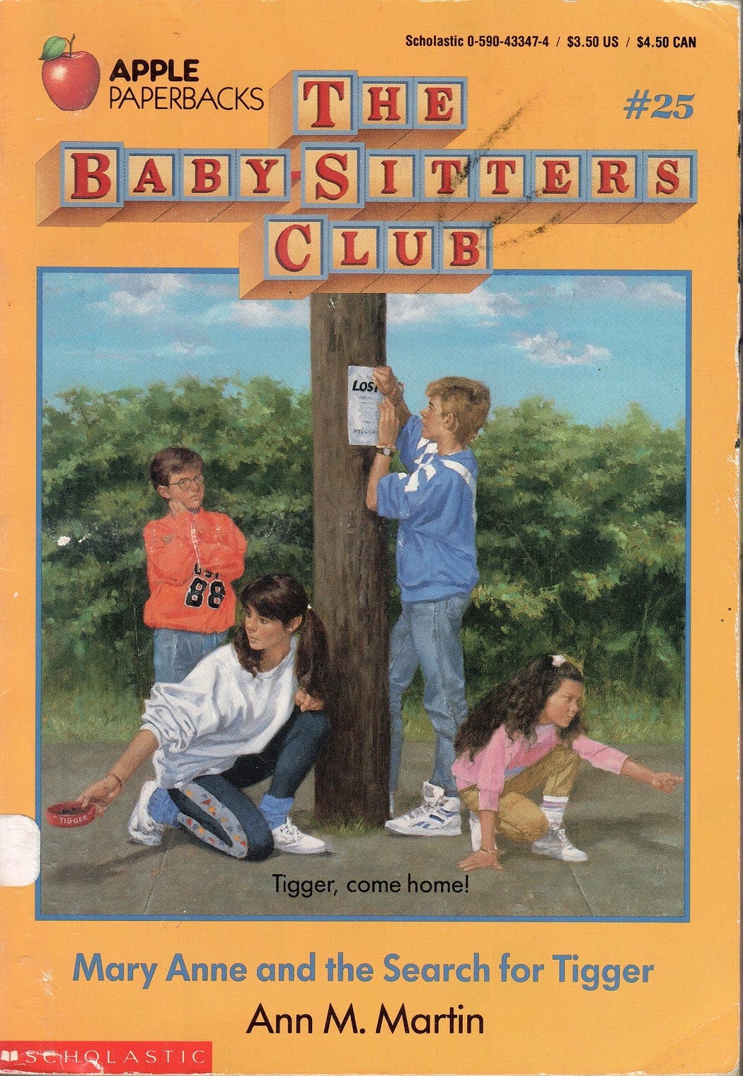 Mary Anne and some girl are reaching out while some boy stands around and Logan puts up a flyer. Mary Anne and some girl are reaching out while some boy stands around and Logan puts up a flyer.