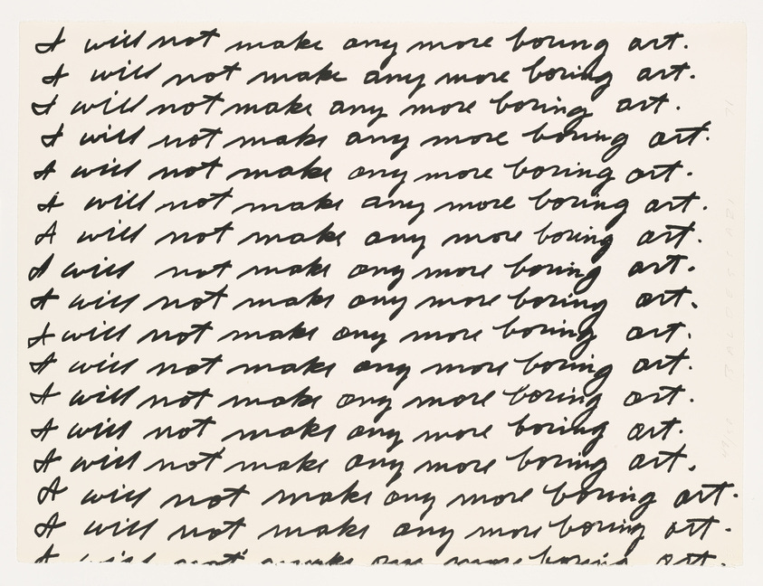 John Baldessari | I Will Not Make Any More Boring Art | Whitney Museum of  American Art