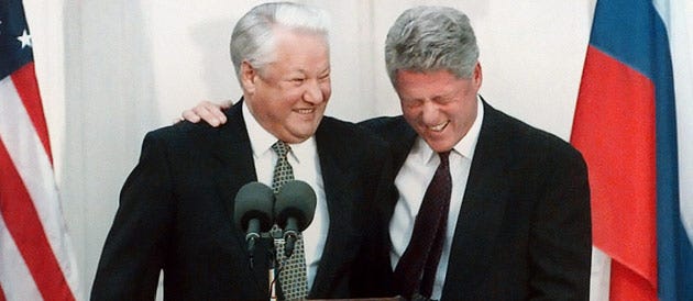 Il y a vingt ans: le fou rire de Boris Eltsine et de Bill Clinton - Le blog  du Bureau de Moscou