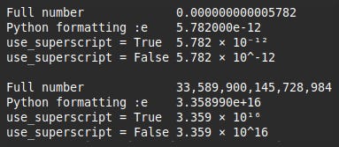 Scientific Notation in Python - by Chris Webb - CodeDrome