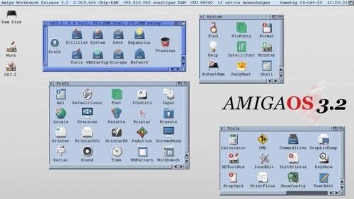 Amiga OS 3.2.2 versione completa + 4GB CF + adattatore con OS 3.2.2 e  Kickstart Roma | eBay