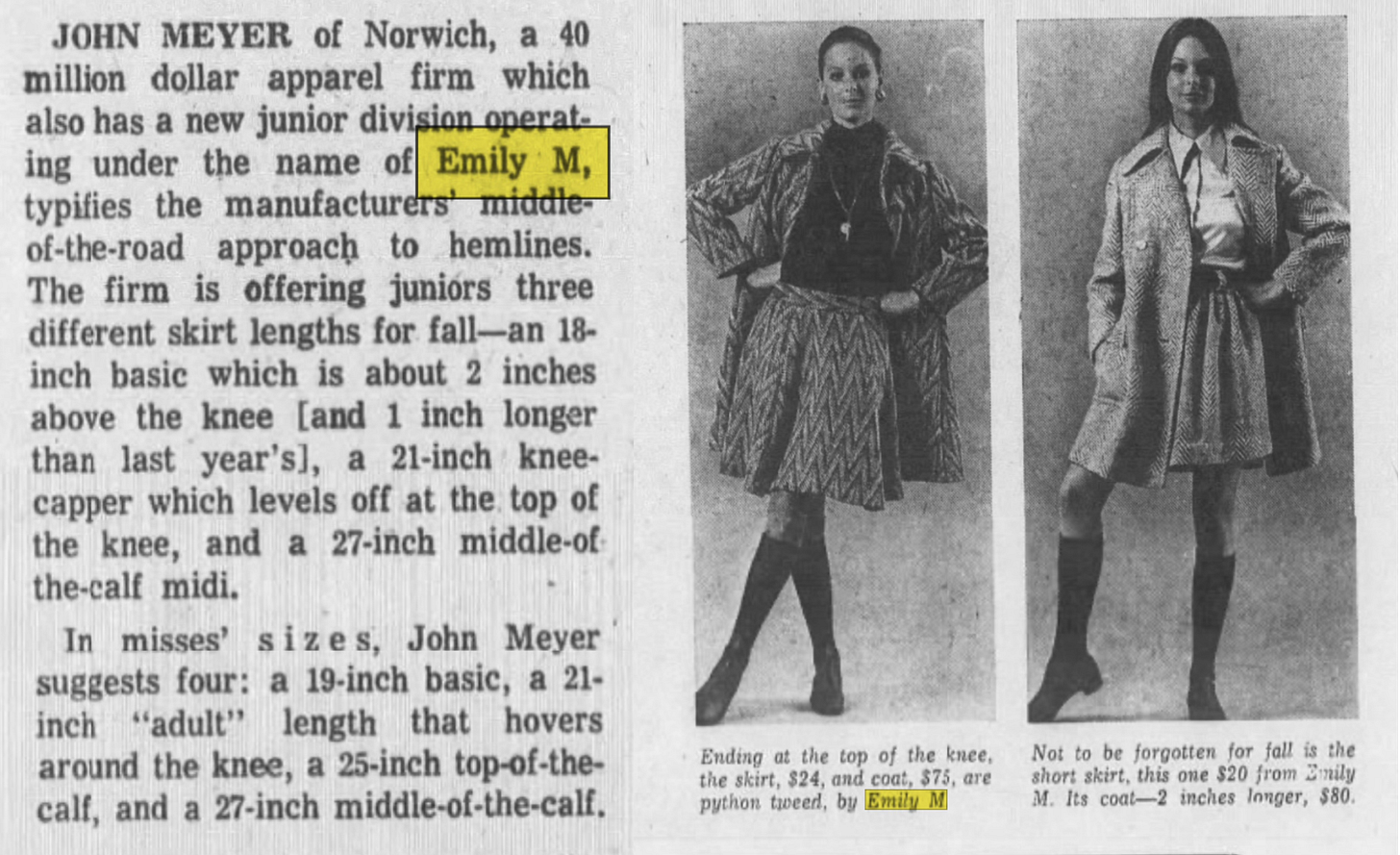 Emily M's 1960s Reversible Mini Skirt - by Gabi Jones