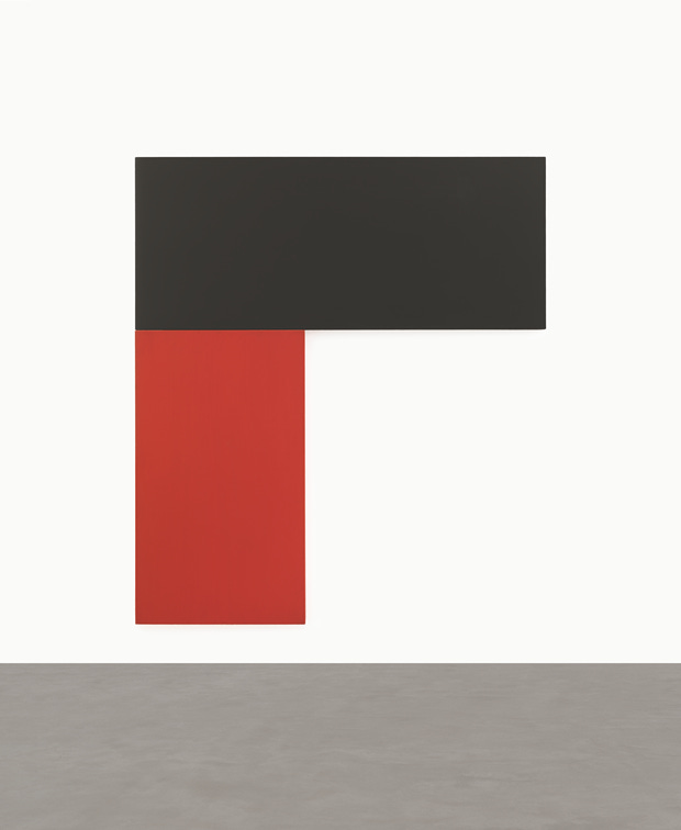 Chatham X: Black Red, 1971, oil on canvas, 2 joined panels, 108 x 95 3/4 inches, 274.3 x 243.2 cm. Photo credit: courtesy Matthew Marks Gallery. From Ellsworth Kelly Chatham X: Black Red, 1971, oil on canvas, 2 joined panels, 108 x 95 3/4 inches, 274.3 x 243.2 cm. Photo credit: courtesy Matthew Marks Gallery. From Ellsworth Kelly