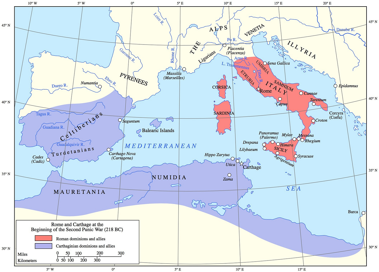 Map of Carthage Empire