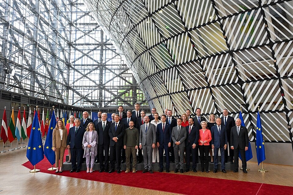 European Union leaders gather for the European Council summit in Brussels, June 2024