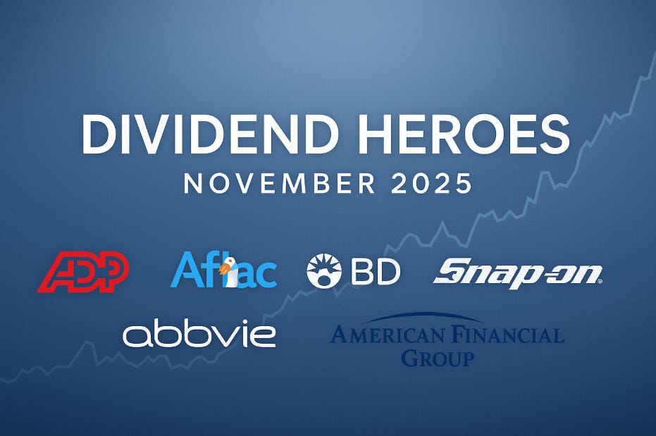 Dividend Heroes – November 2025 Dividend Heroes – November 2025