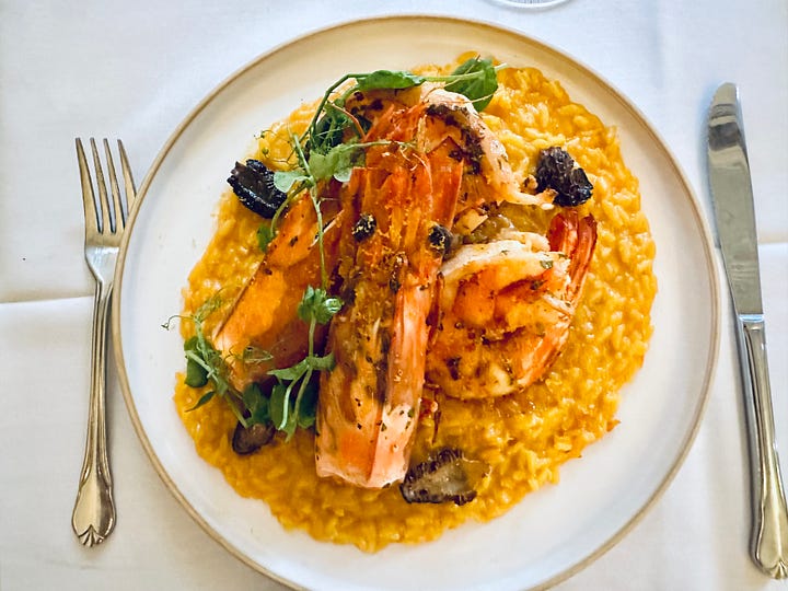 The prawns and the trout at Grand Central 79 in Miami
