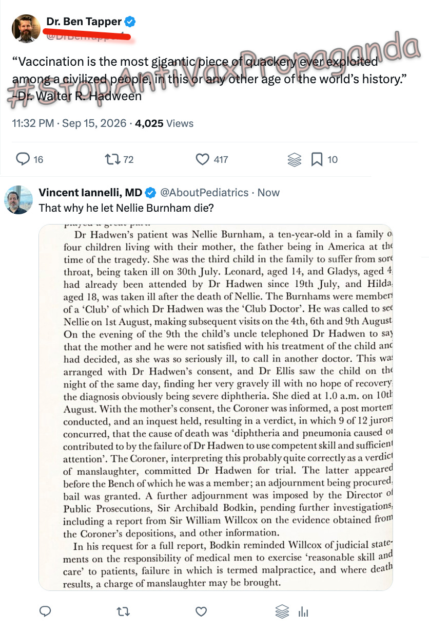 Quoting Walter Hadwen is not a great flex. Quoting Walter Hadwen is not a great flex.