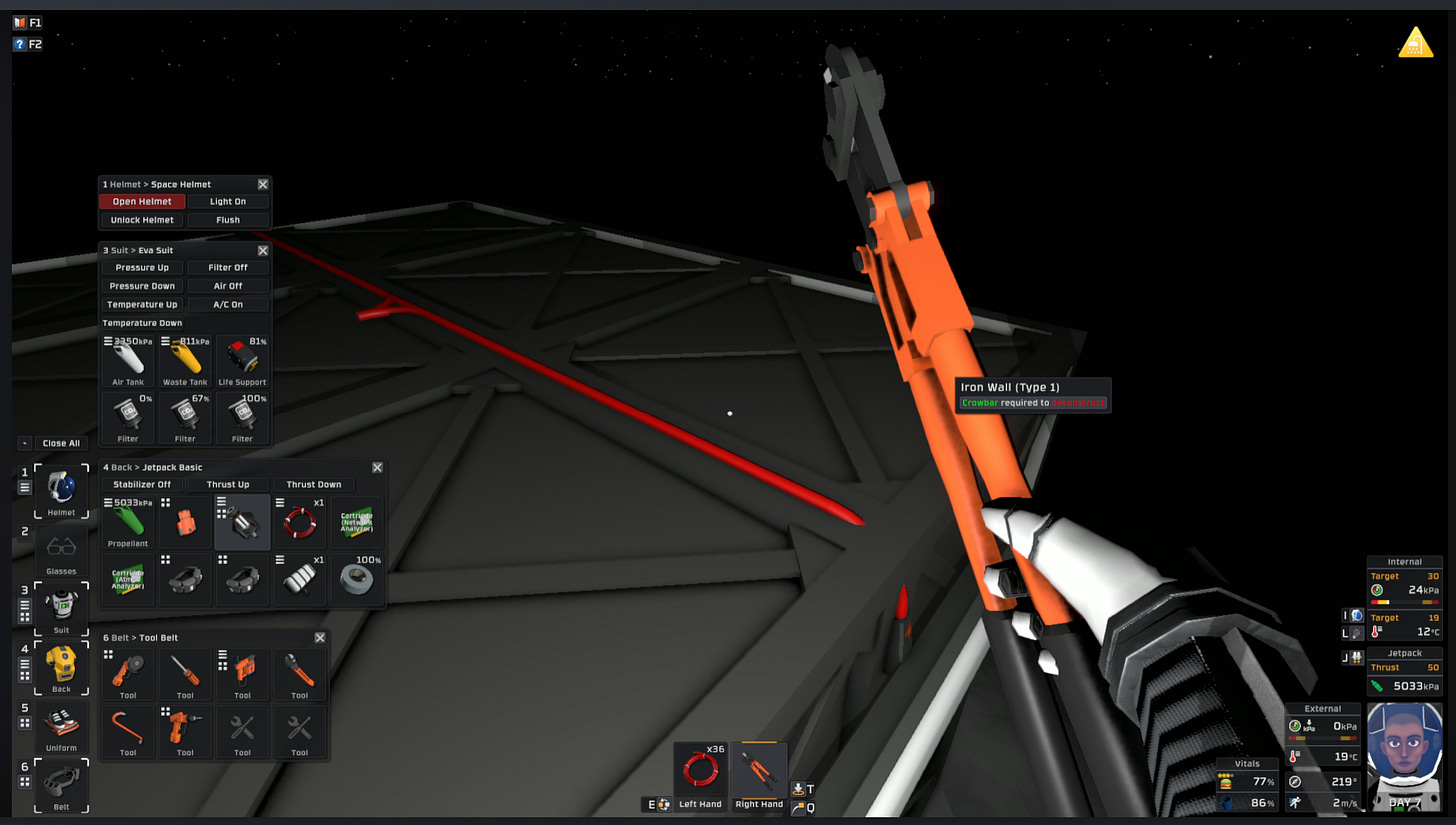 Exterior base lights wired to transformer output using standard cable.