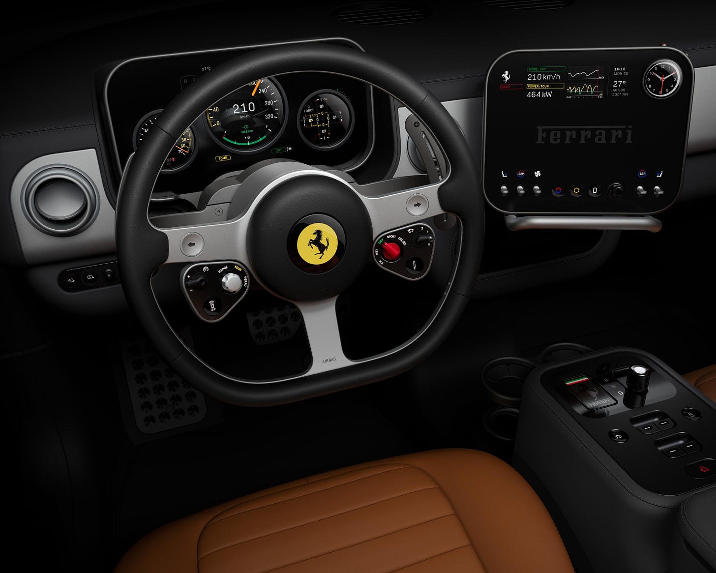 Ferrari Reveals Interior of Its First All-Electric Car, the Luce