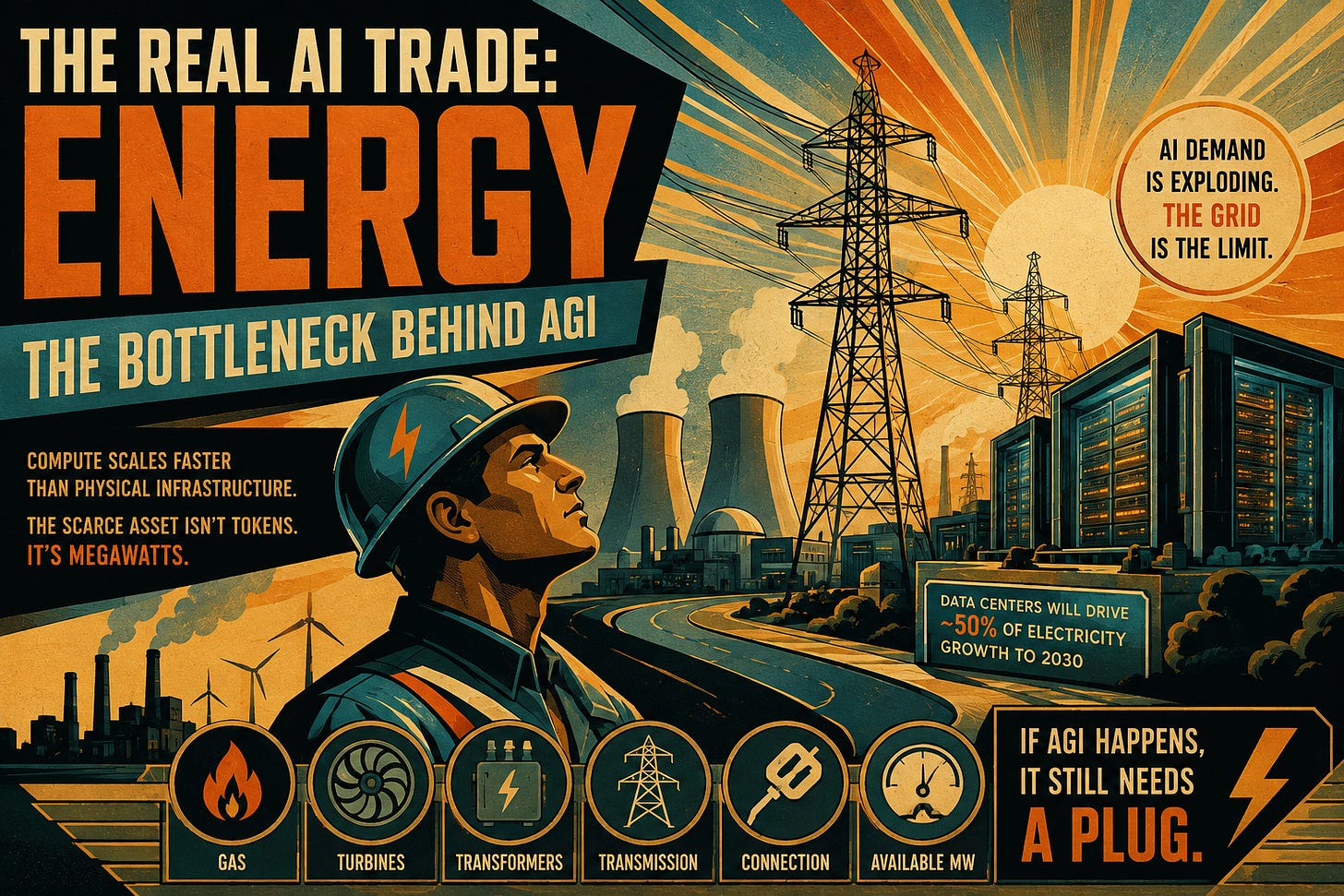 If You’re Betting on AGI, Follow the Bottleneck Down the Stack