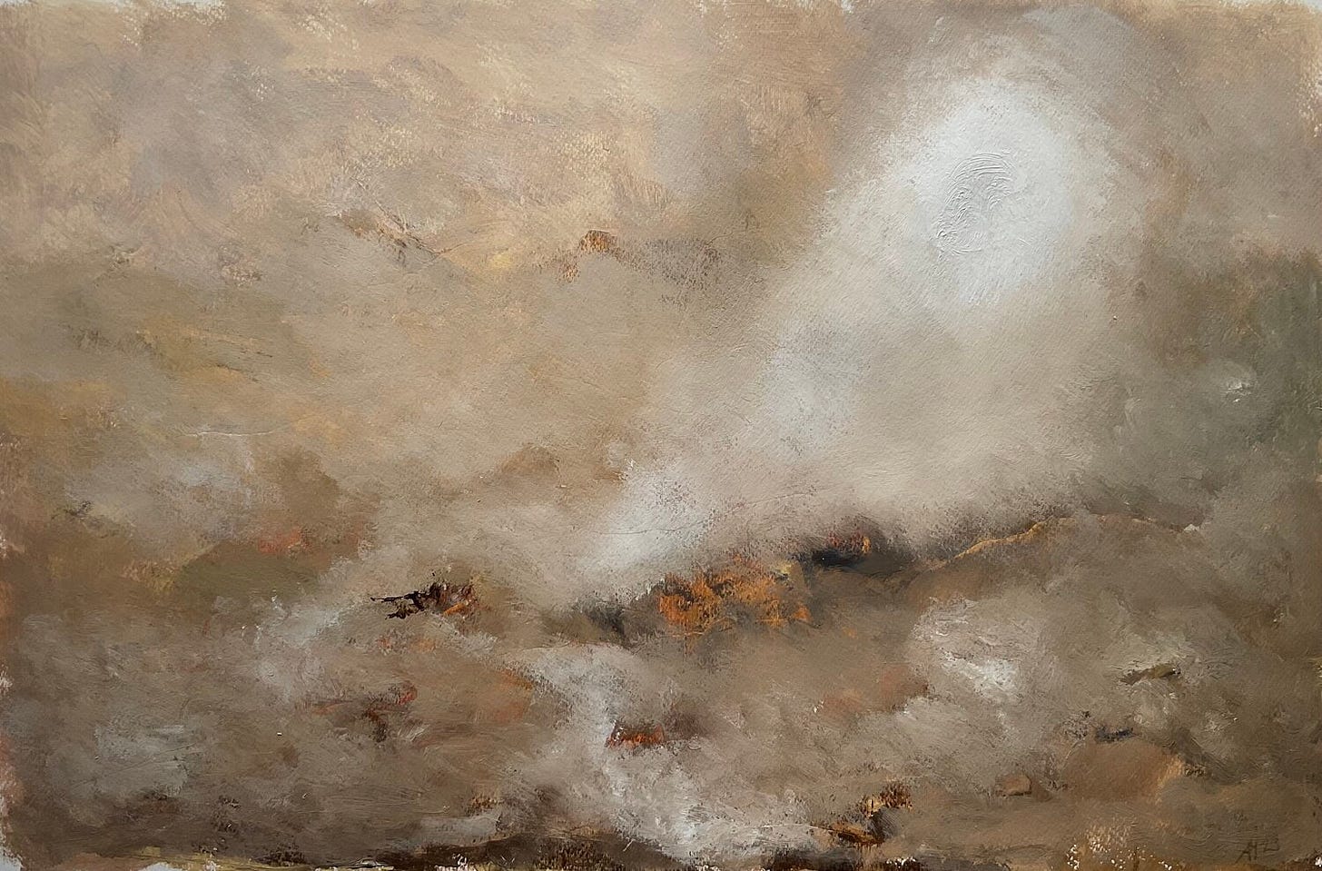 Evensong Tronsvangen N. by Auke Mulder (2023) : Painting Acrylic on Paper -  SINGULART