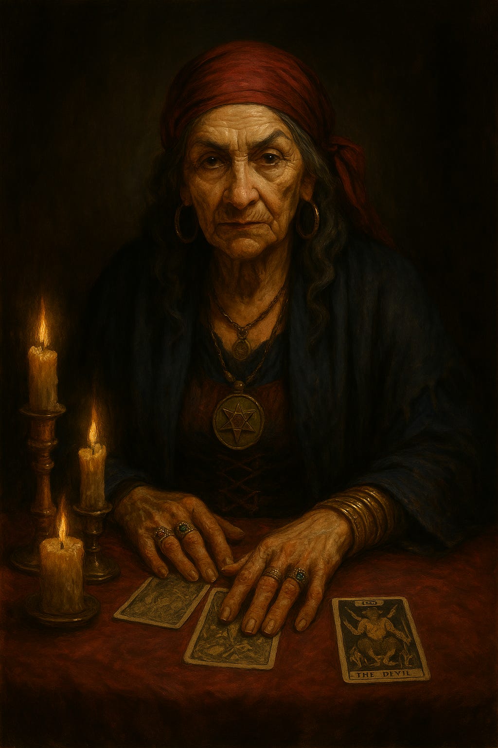 Create an image of Madame Eva for Curse of Strahd