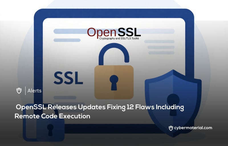 OpenSSL Fixes 12 Flaws Including RCE - CyberMaterial