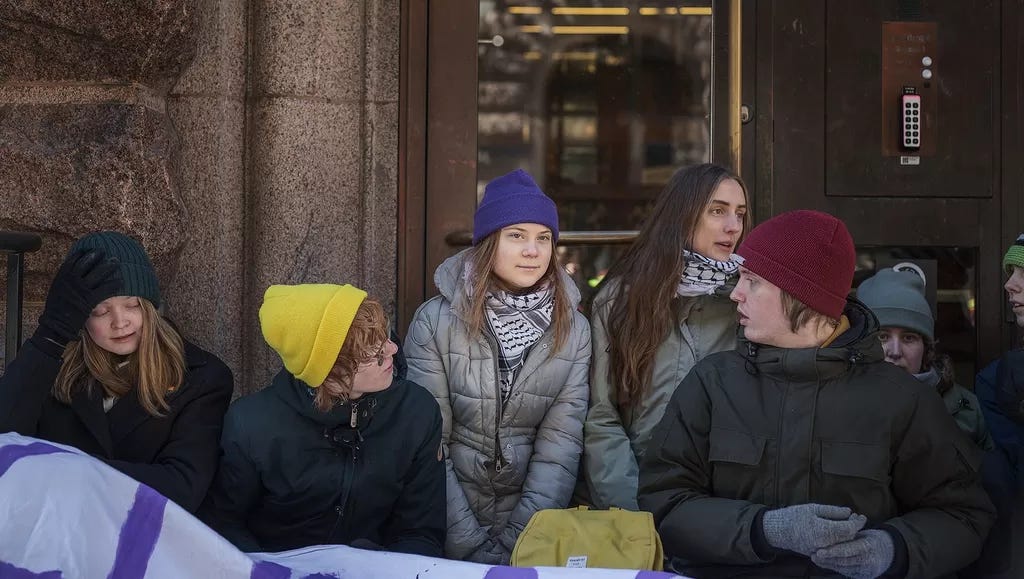 Greta Thunberg. Greta Thunberg.