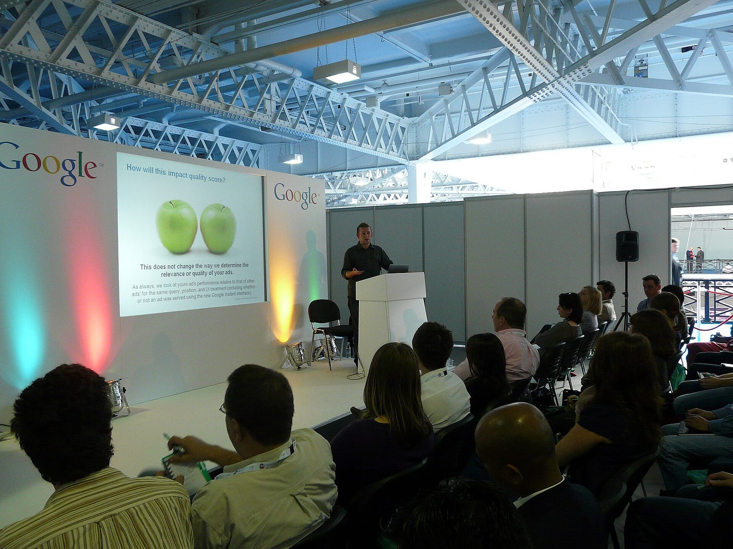 Google presentation at ad:tech, London in September 2010.