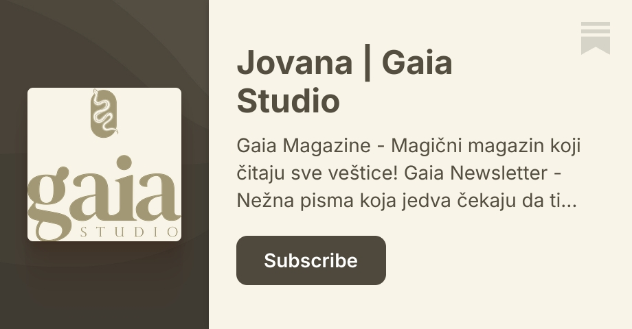Jovana | Gaia Studio | Substack