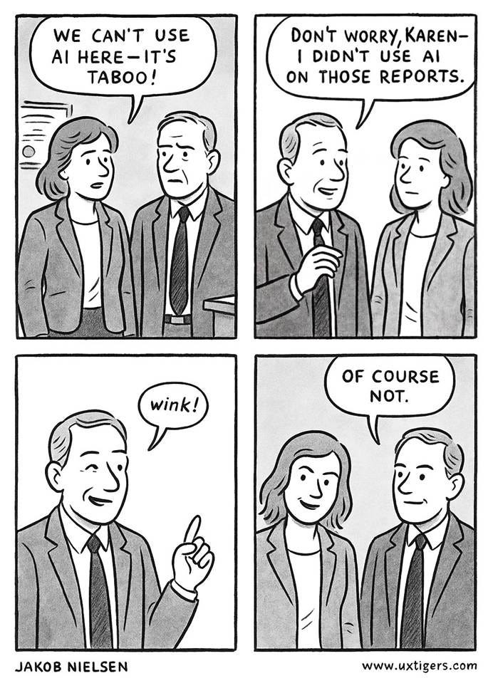 A comic strip of two people talking

AI-generated content may be incorrect.