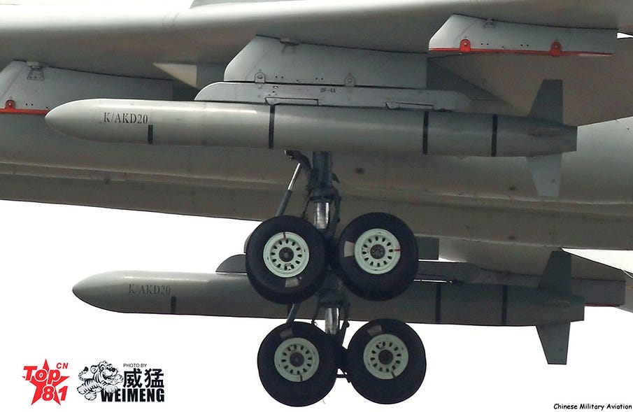 The KD-20 air-launched land-attack cruise missile The KD-20 air-launched land-attack cruise missile