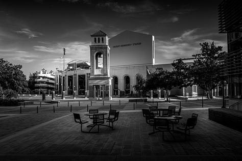 Walk of Champions, engineering classrooms, buildings on campus, journalism building