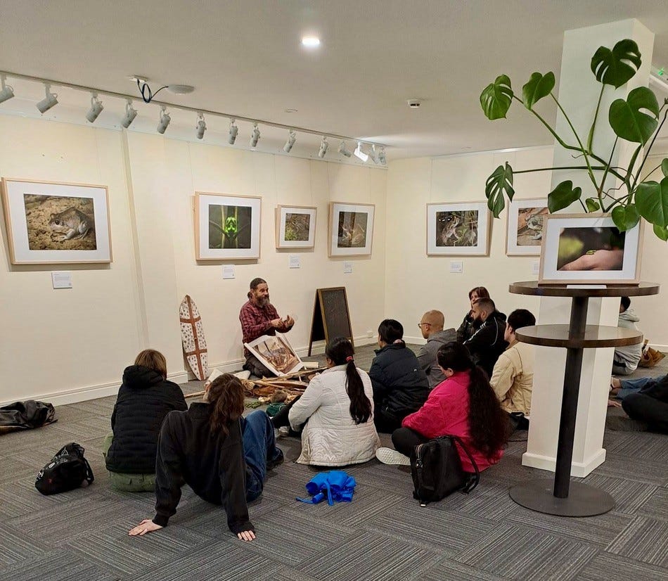 Chris Tobin speaking to Notre Dame medical students about Dharug culture Chris Tobin speaking to Notre Dame medical students about Dharug culture
