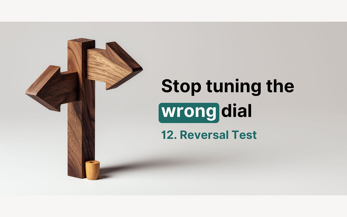 Use the Reversal Test with AI to spot the hidden default and design a better setup fast.