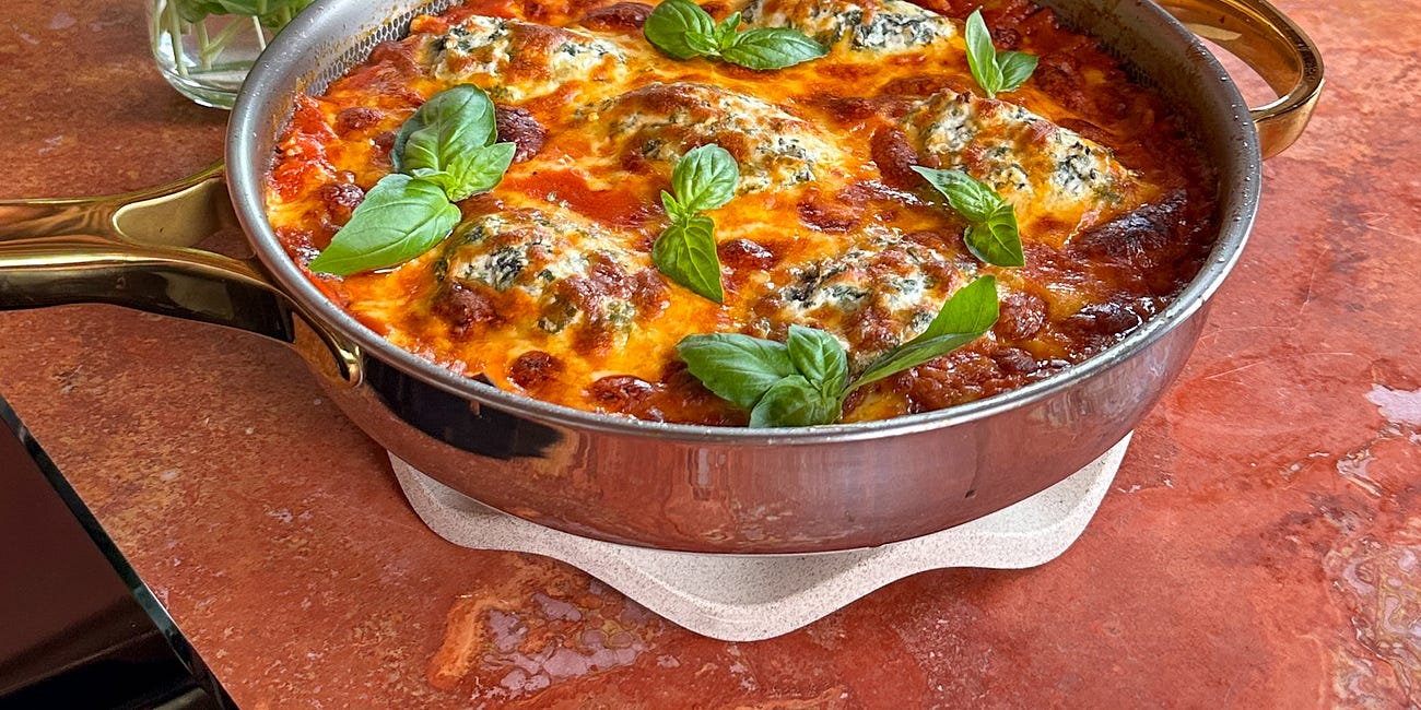 Layerless One Skillet Lasagna