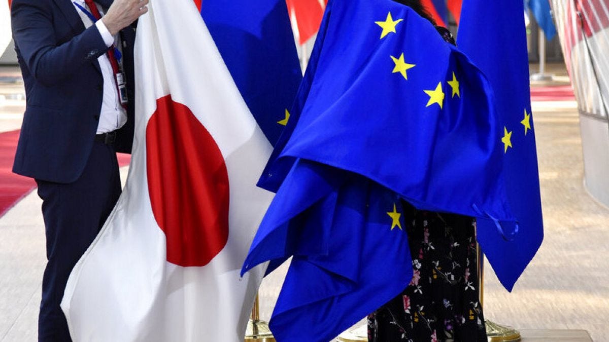 Japan and EU sign new defence and security pact amid rising regional  tensions | Euronews