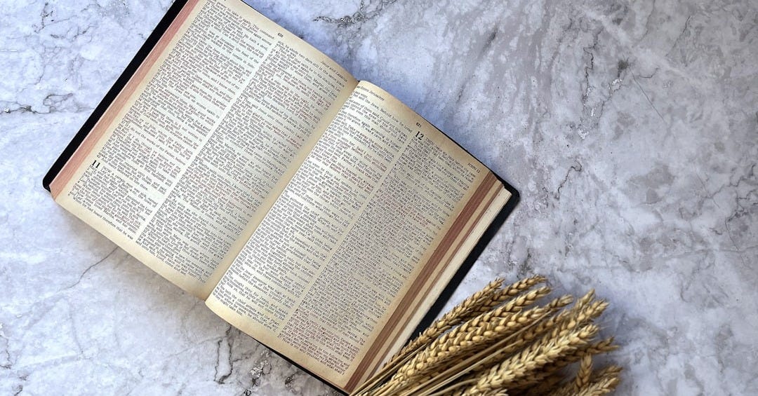 an open book sitting on top of a table