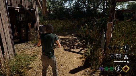 Screenshots of the game The Texas Chainsaw Massacre captured by the reviewer.