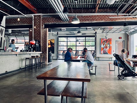 food hall, people, food, wine, beer