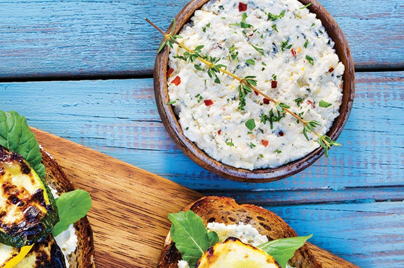 Whipped Lemon-Thyme Feta, Cook the Vineyard