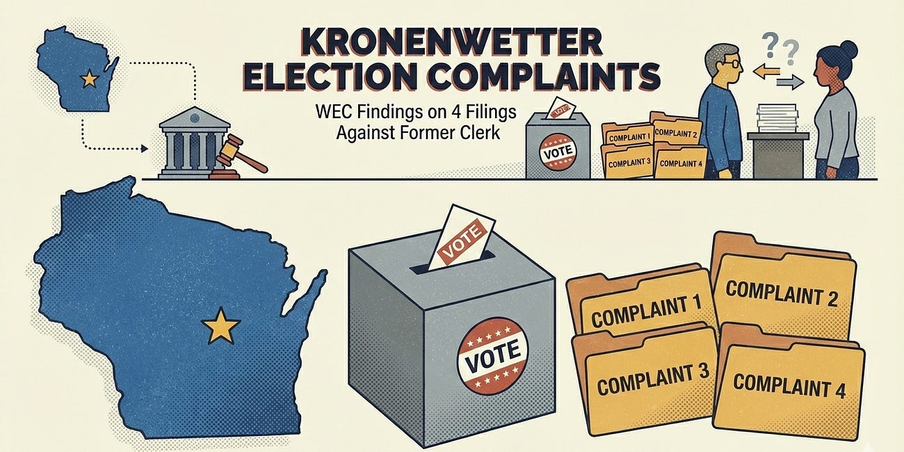 The WEC ruled on four Kronenwetter election complaints - from 2024
