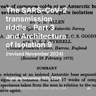 The SARS-CoV-2 transmission riddle - Part 3 and Architecture of Isolation 9